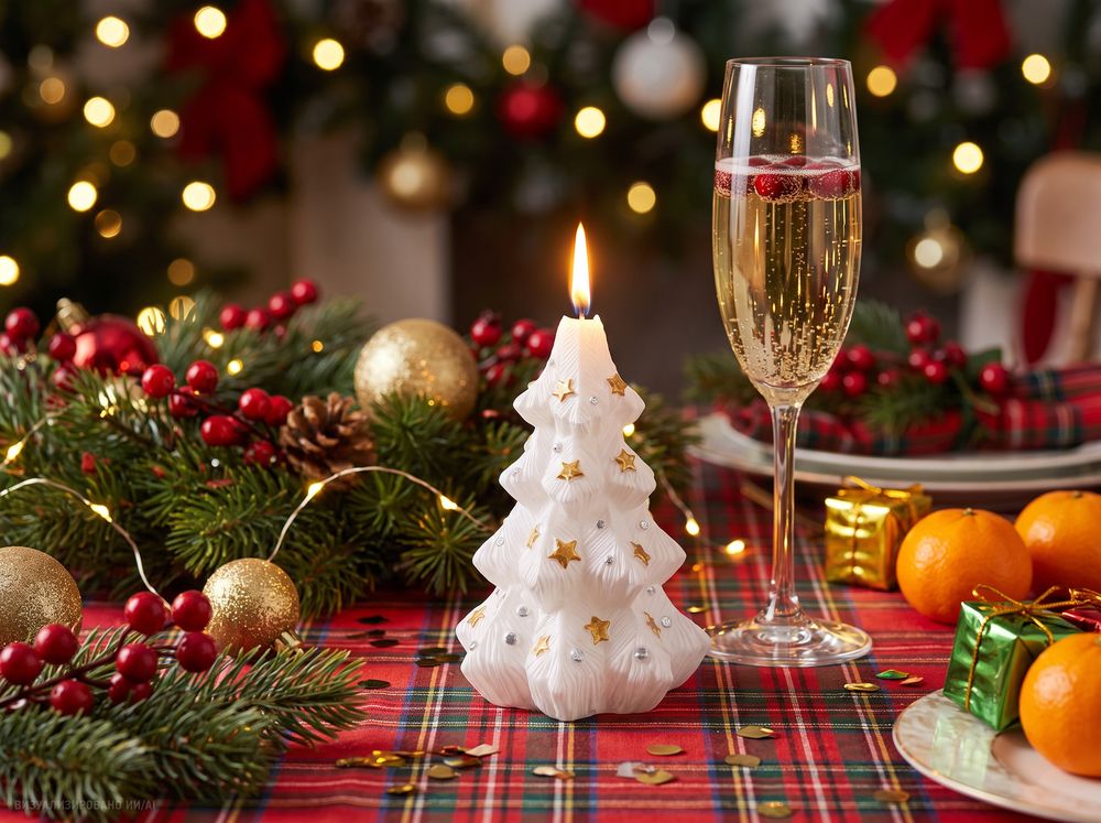 Свеча Christmas Twinkle, елочка