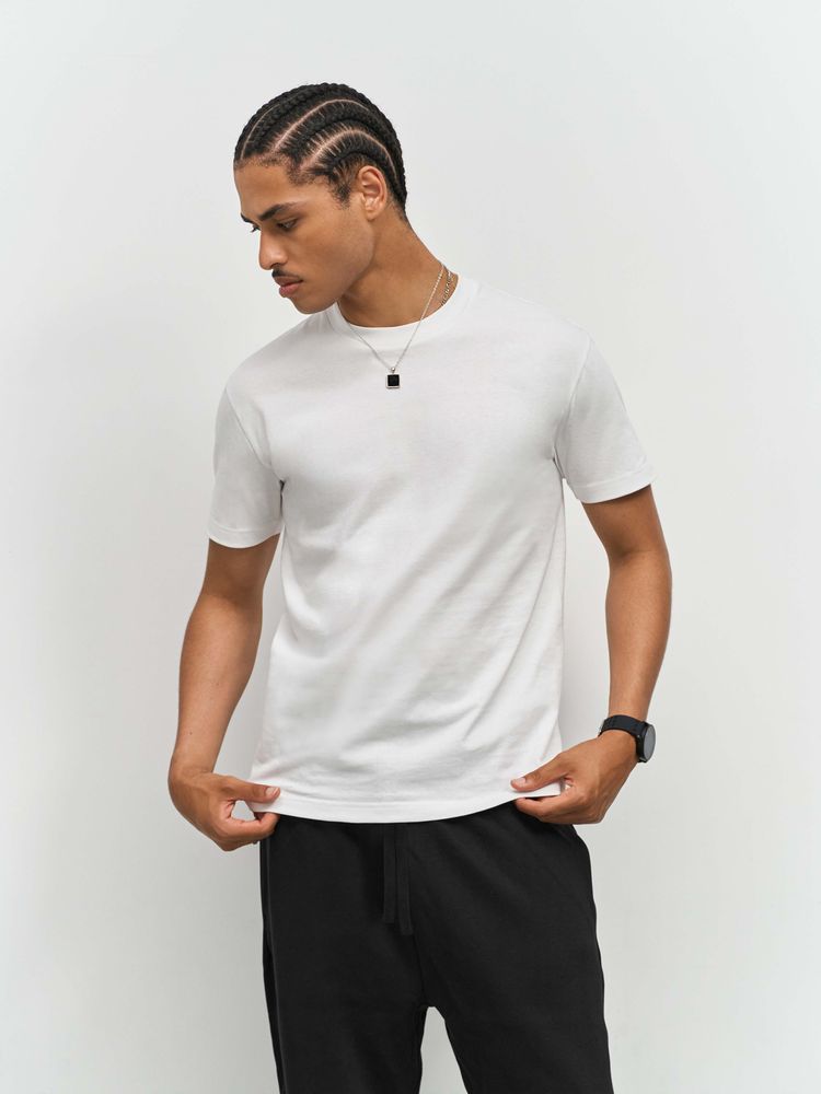 Футболка унисекс Cliff, светло-бежевая (неокрашенная), размер L