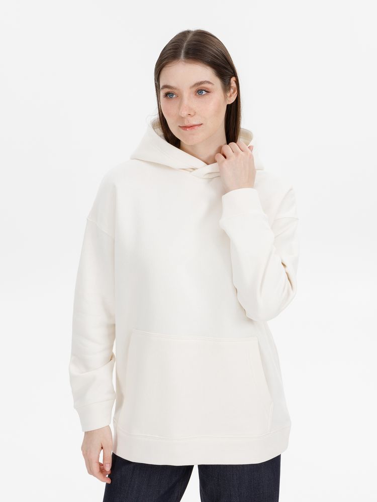 Худи оверсайз унисекс Snuggie, молочно-белое, размер XL/XXL