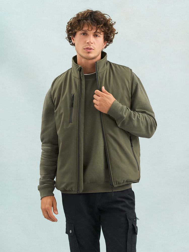 Жилет софтшелл унисекс Falcon BW, красный, размер M