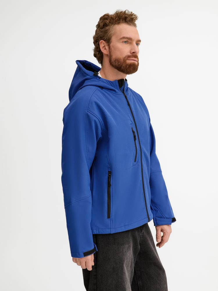 Куртка мужская с капюшоном Replay Men ярко-синяя, размер M