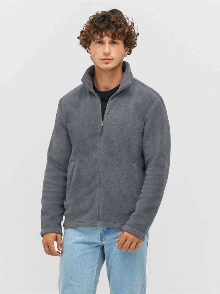 Куртка флисовая унисекс Nitro, темно-синяя, размер 4XL