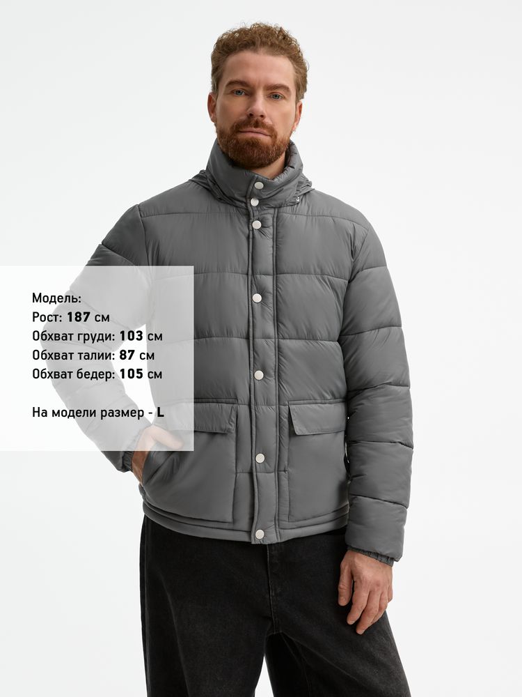 Куртка Ben Mac, серая, размер 3XL