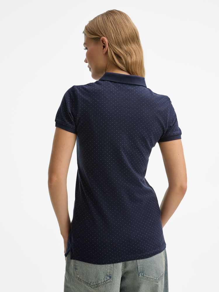 Рубашка поло женская Brandy Women темно-синий с белым, размер XS