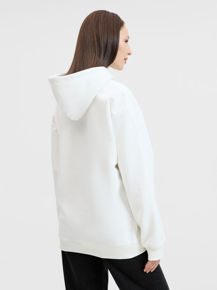 Худи унисекс оверсайз Songo, молочно-белое, размер XS/S