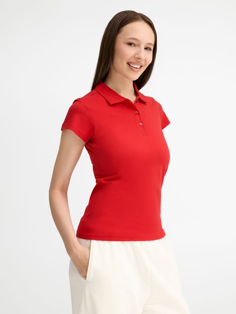 Рубашка поло женская Prescott women 170 красная, размер XL