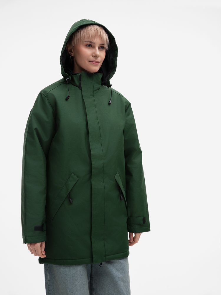 Куртка на стеганой подкладке Robyn, темно-зеленая, размер S