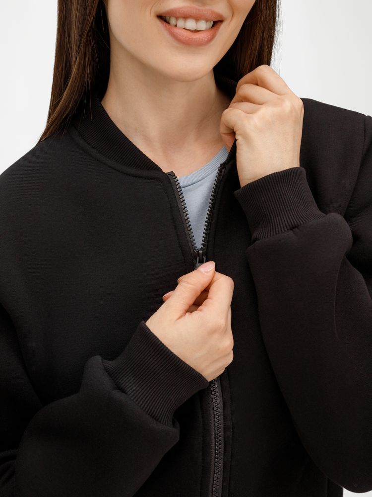 Бомбер унисекс Estado, черный, размер S