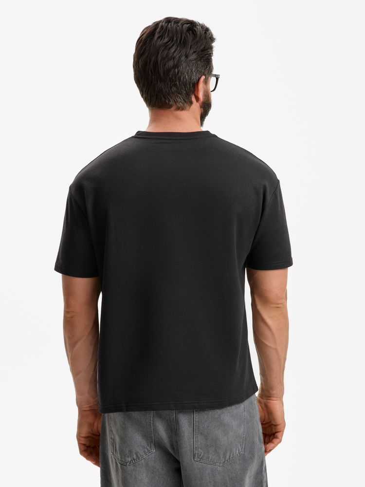 Футболка унисекс Durington, черная, размер XS/S