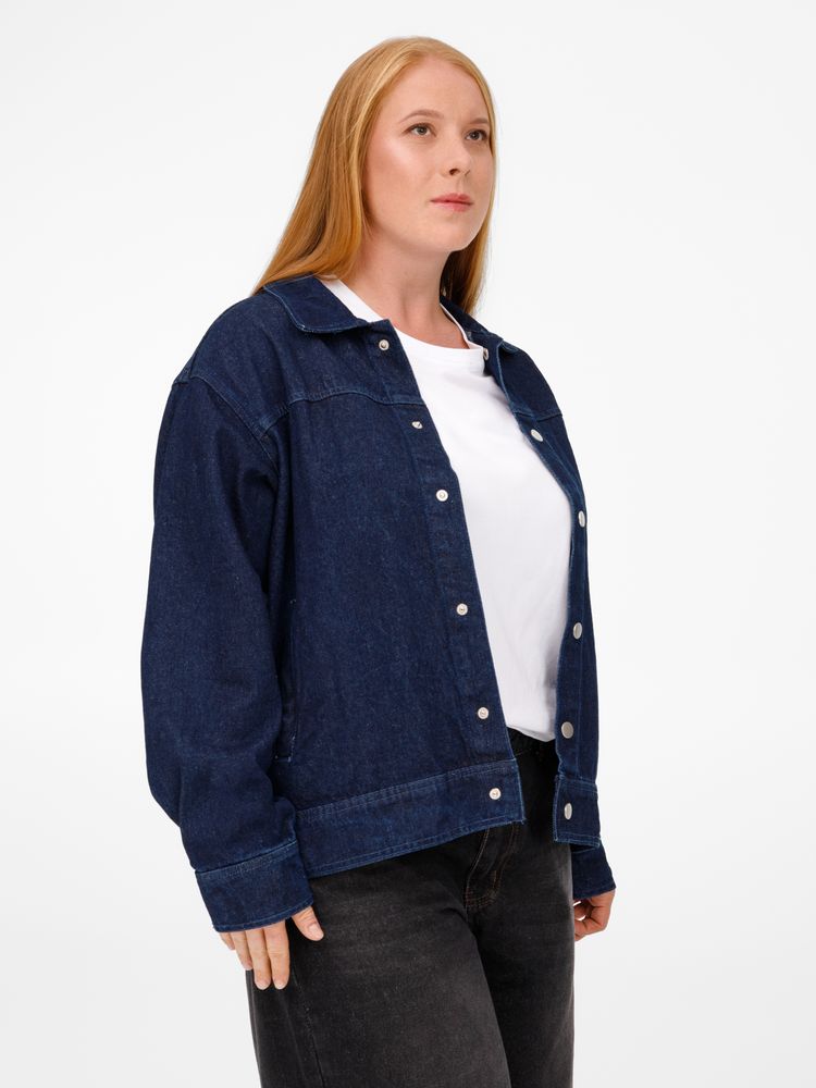 Куртка джинсовая O1, темно-синяя, размер 3XL/4XL
