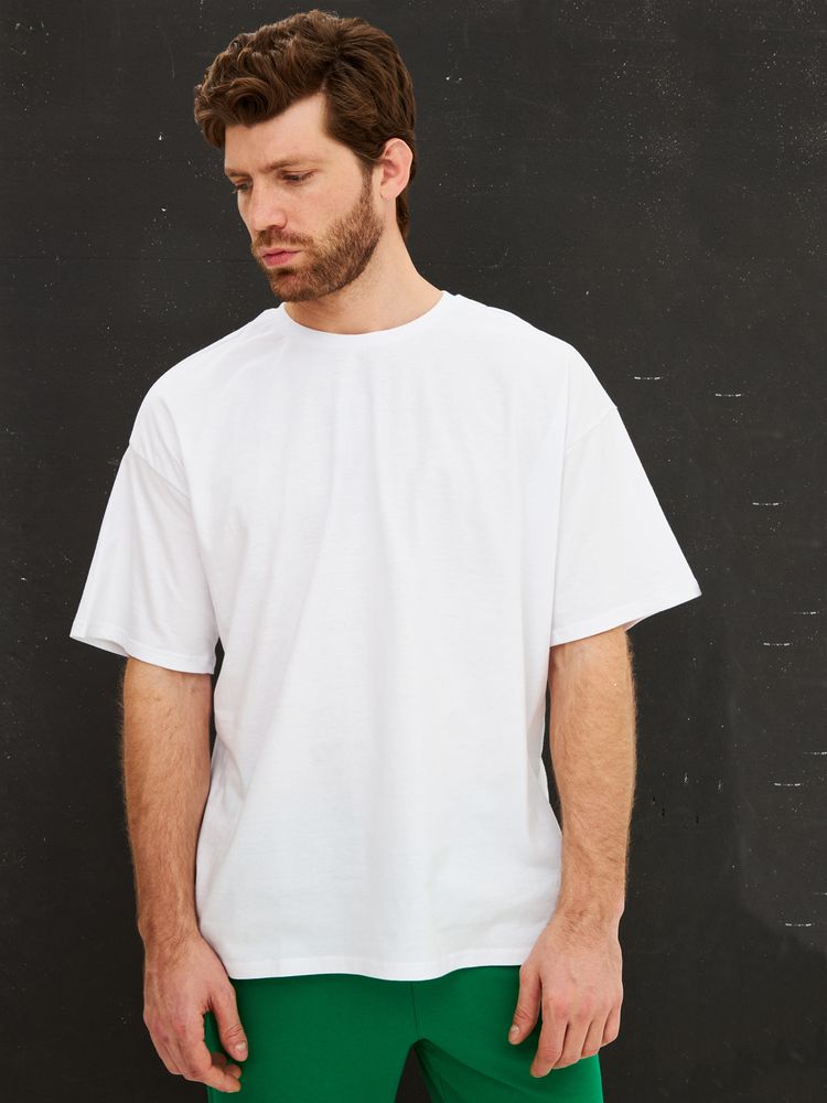 Футболка Oversize Premium, белая, размер XXL
