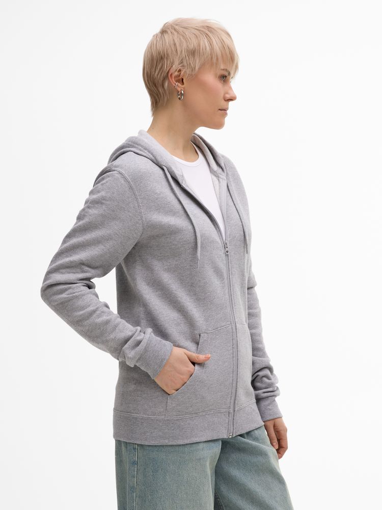 Толстовка унисекс Stone серый меланж, размер XL