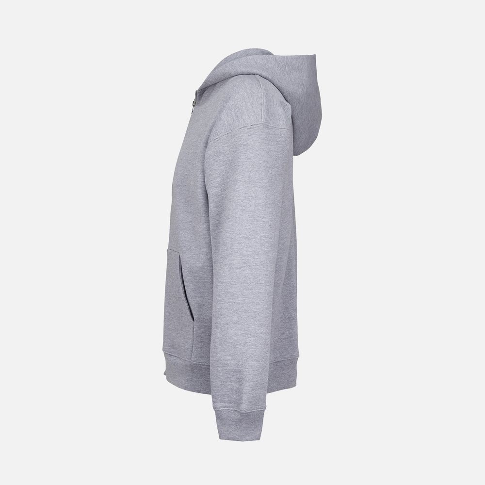 Толстовка унисекс на молнии Jelo, серый меланж, размер 3XL