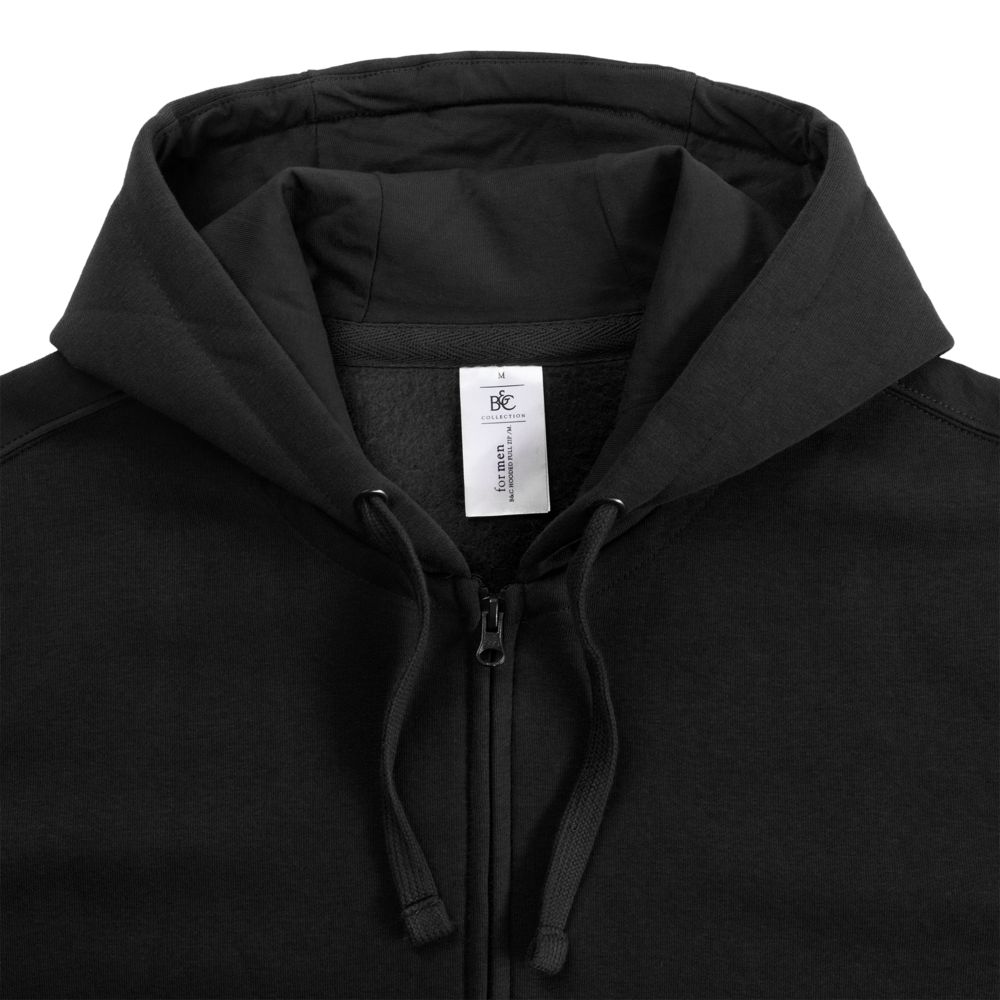 Толстовка мужская Hooded Full Zip черная, размер L