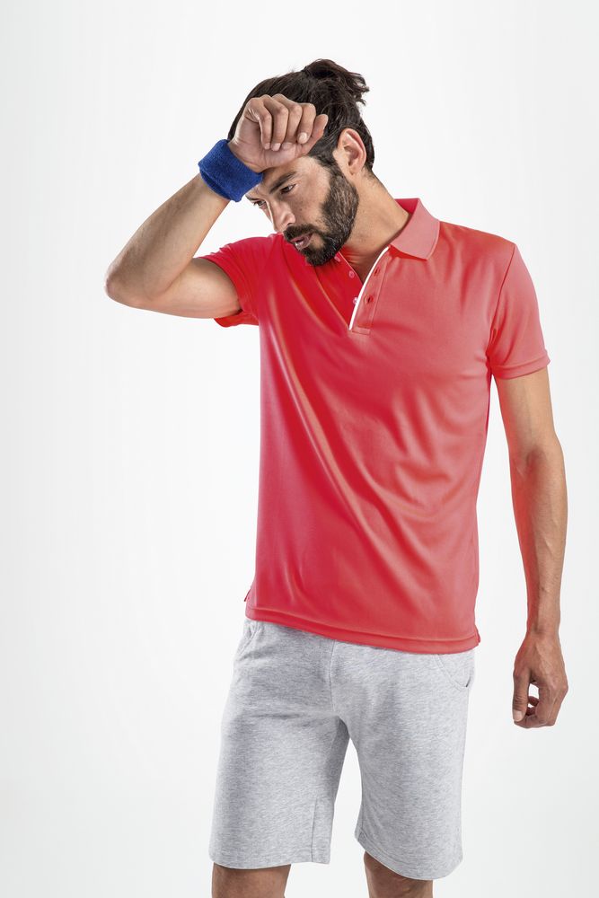 Рубашка поло мужская Performer Men 180, розовый коралл, размер XL