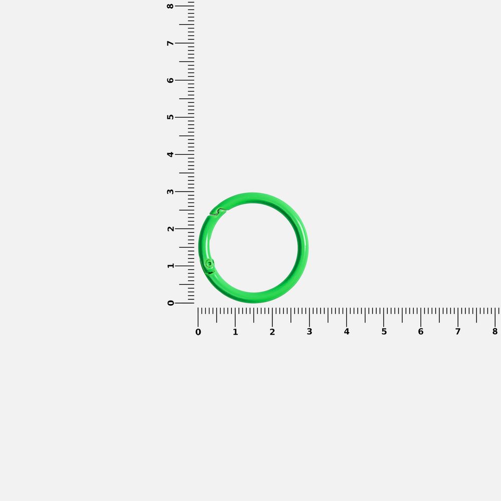 Карабин-кольцо Claus, L, зеленый неон