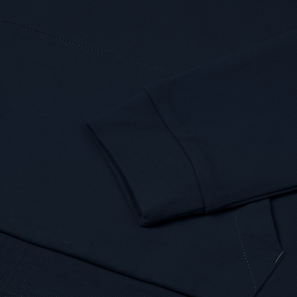 Толстовка на молнии с капюшоном Unit Siverga Heavy темно-синяя, размер XXL