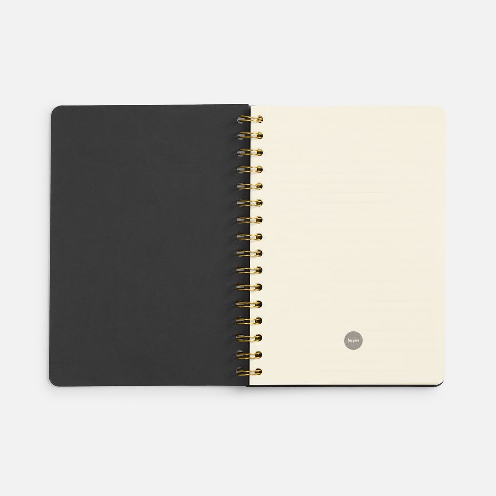 Ежедневник Spiral, недатированный, черный