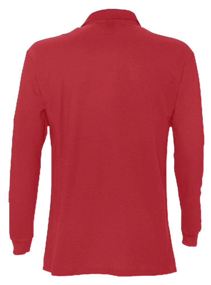 Рубашка поло мужская с длинным рукавом Star 170 красная, размер XL