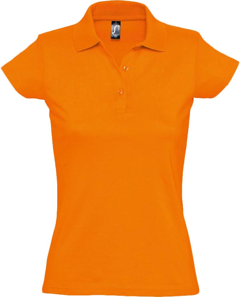 Рубашка поло женская Prescott women 170 оранжевая, размер XL