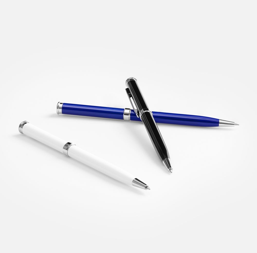 Ручка шариковая Finn Chrome, черная