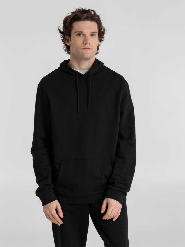 Толстовка с капюшоном унисекс Hoodie, черная, размер XXL