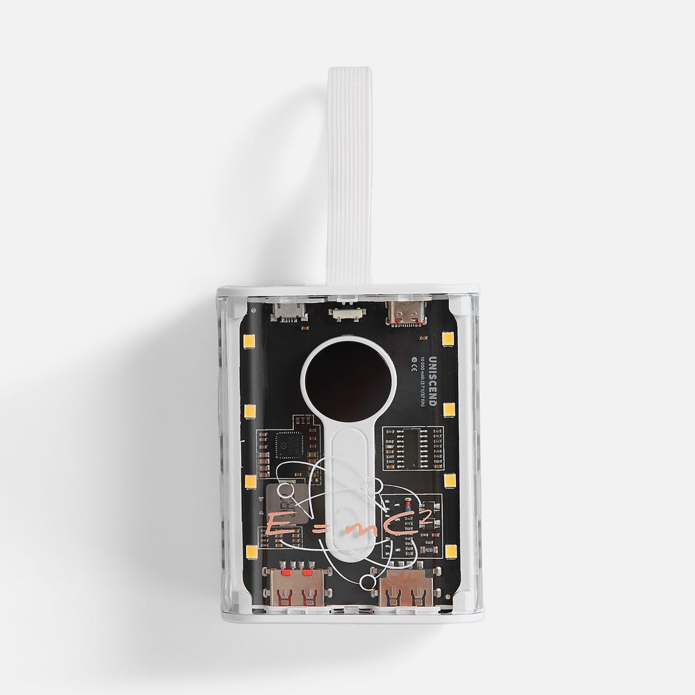 Аккумулятор с быстрой зарядкой Trellis Quick 10000 мАч, белый