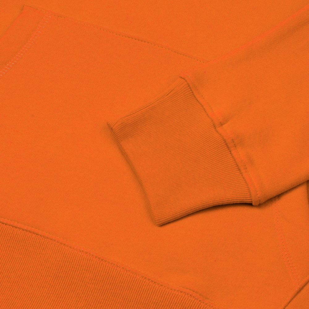 Толстовка с капюшоном унисекс Hoodie, оранжевая, размер XS