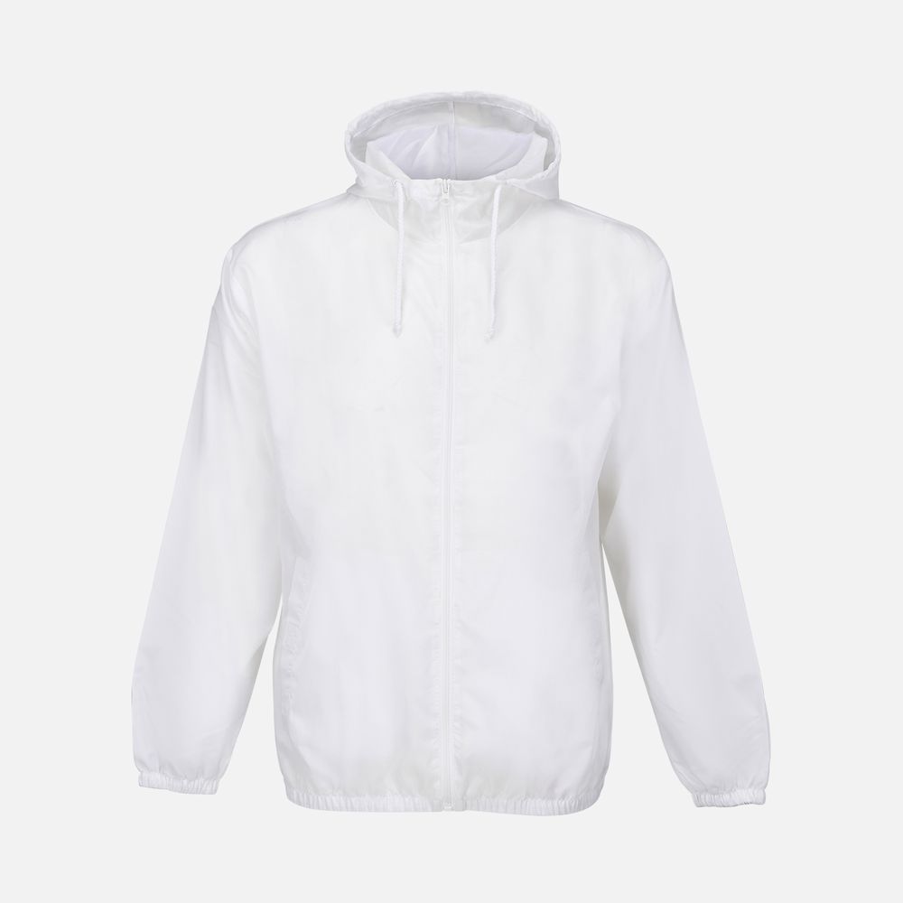 Ветровка унисекс Shield, белая, размер XS