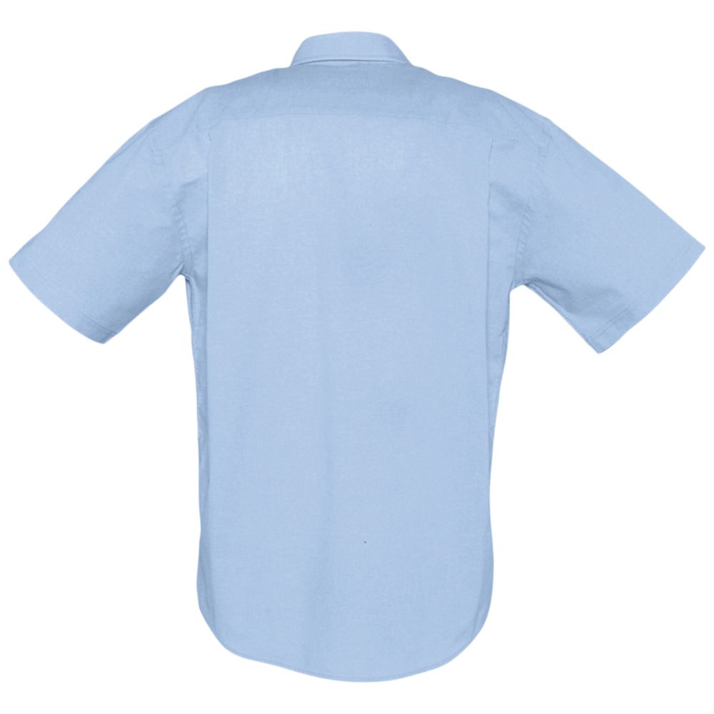 Рубашка мужская с коротким рукавом Brisbane голубая, размер S
