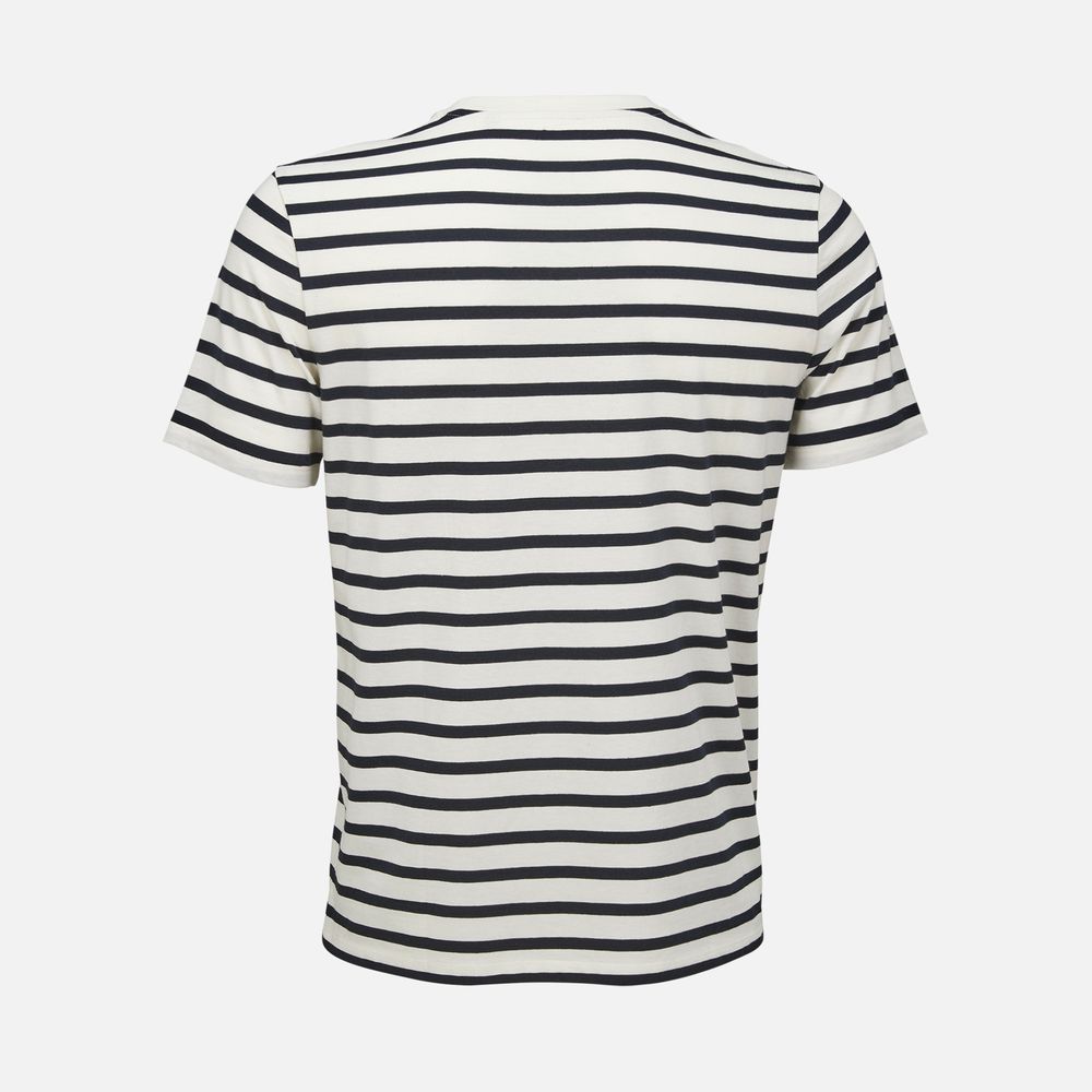 Футболка унисекс Legend, молочно-белая с темно-синим, размер S