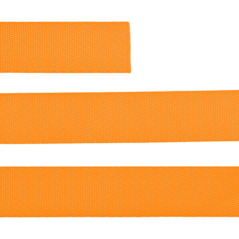 Стропа текстильная Fune 20 S, оранжевый неон, 20 см