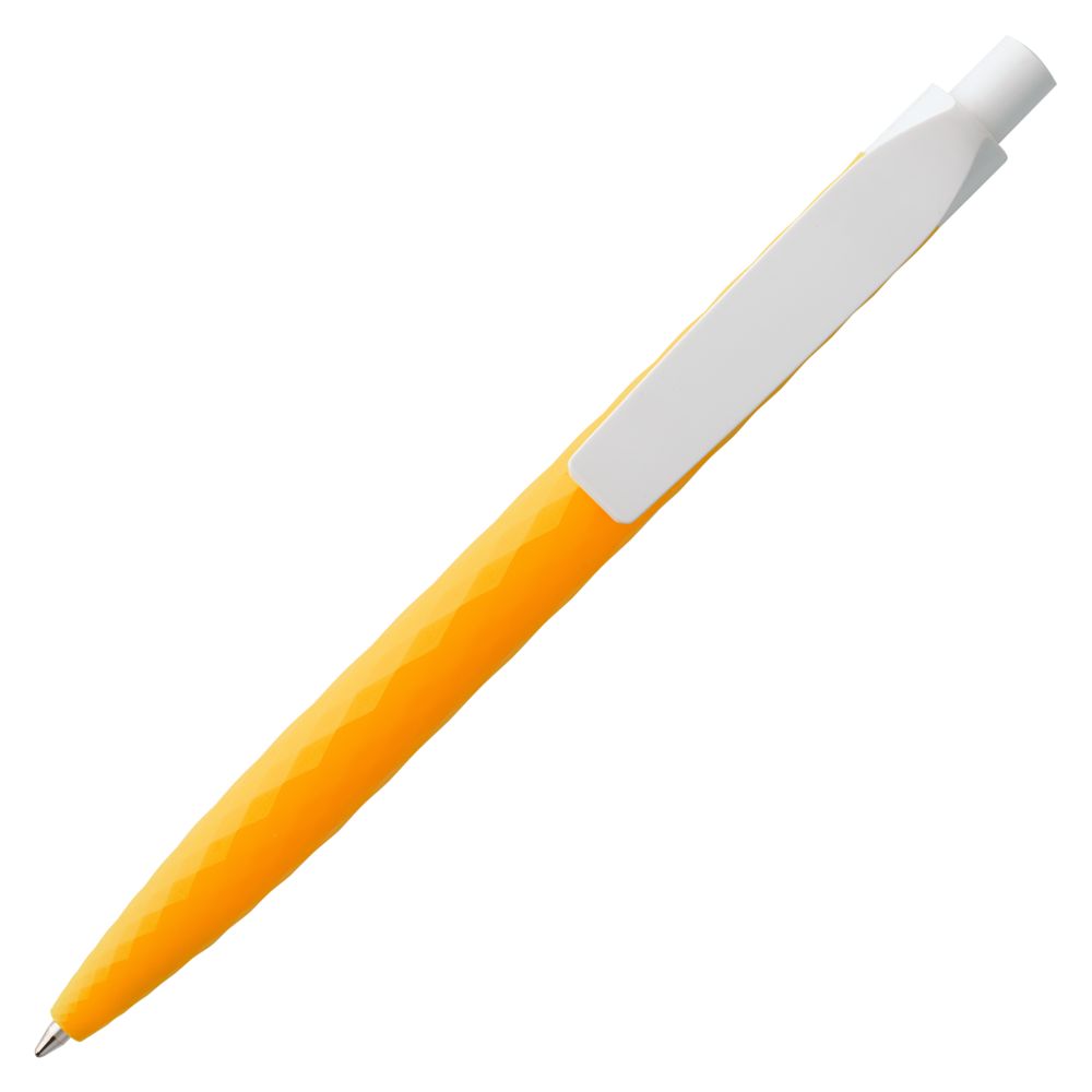 Ручка шариковая Prodir QS01 PMP-P, оранжевая с белым, уценка