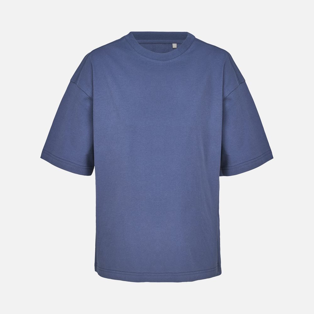 Футболка оверсайз женская Boxy Women, синяя (джинс), размер L