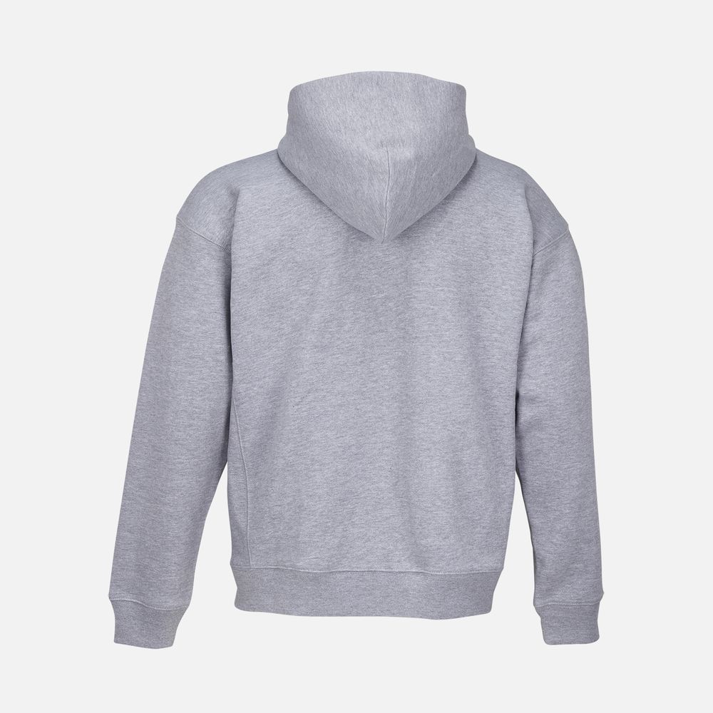 Толстовка унисекс на молнии Jelo, серый меланж, размер 3XL