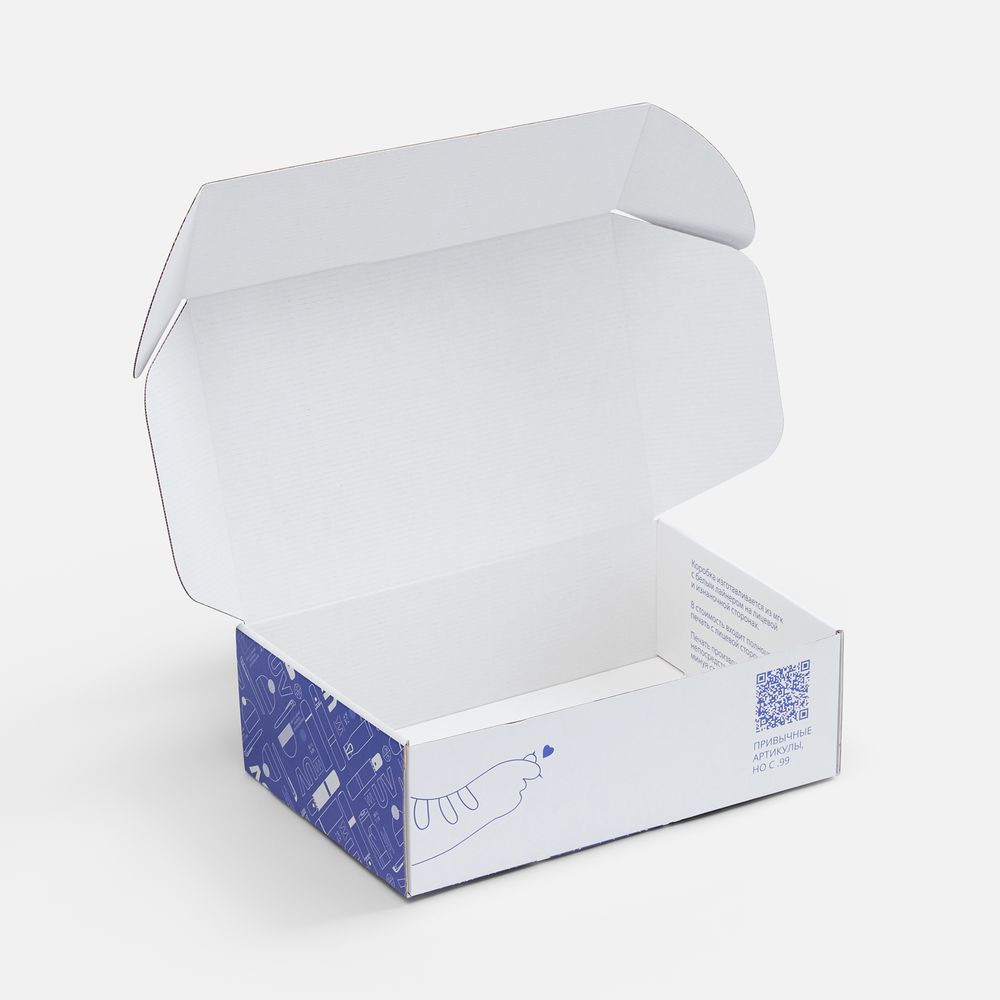 Коробка самосборная Capsie Light с печатью на заказ