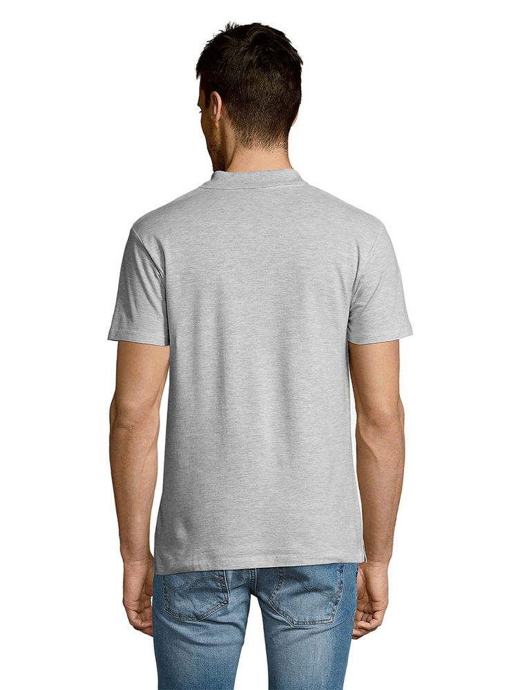 Рубашка поло мужская Summer 170 светло-серый меланж, размер M