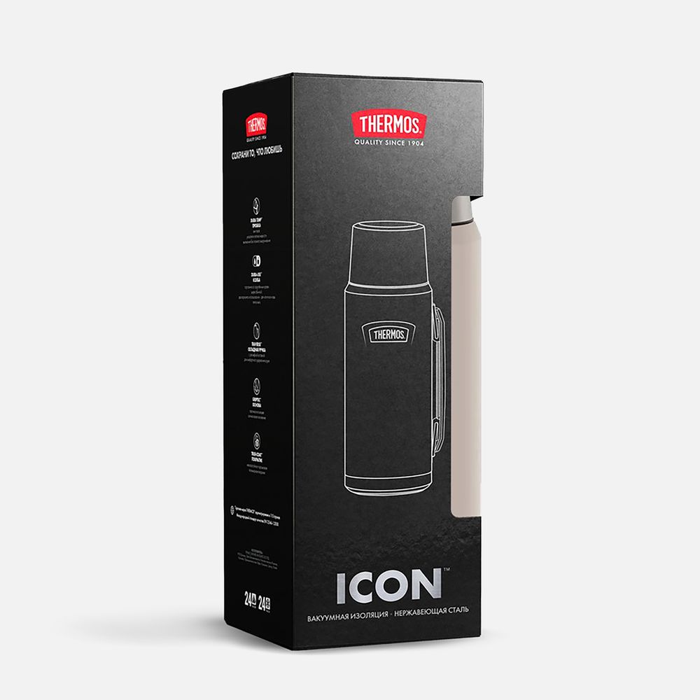 Термос Icon 1200, бежевый