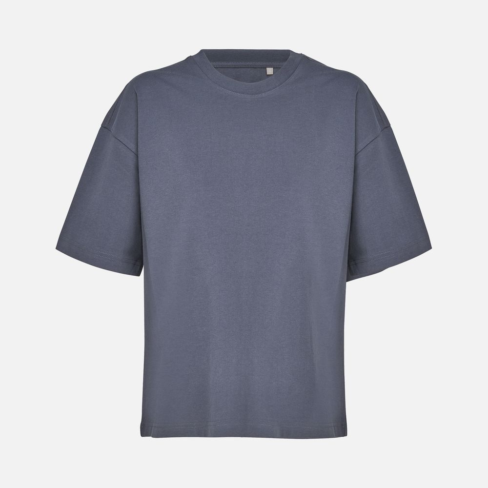 Футболка оверсайз женская Boxy Women, темно-серая (графит), размер S