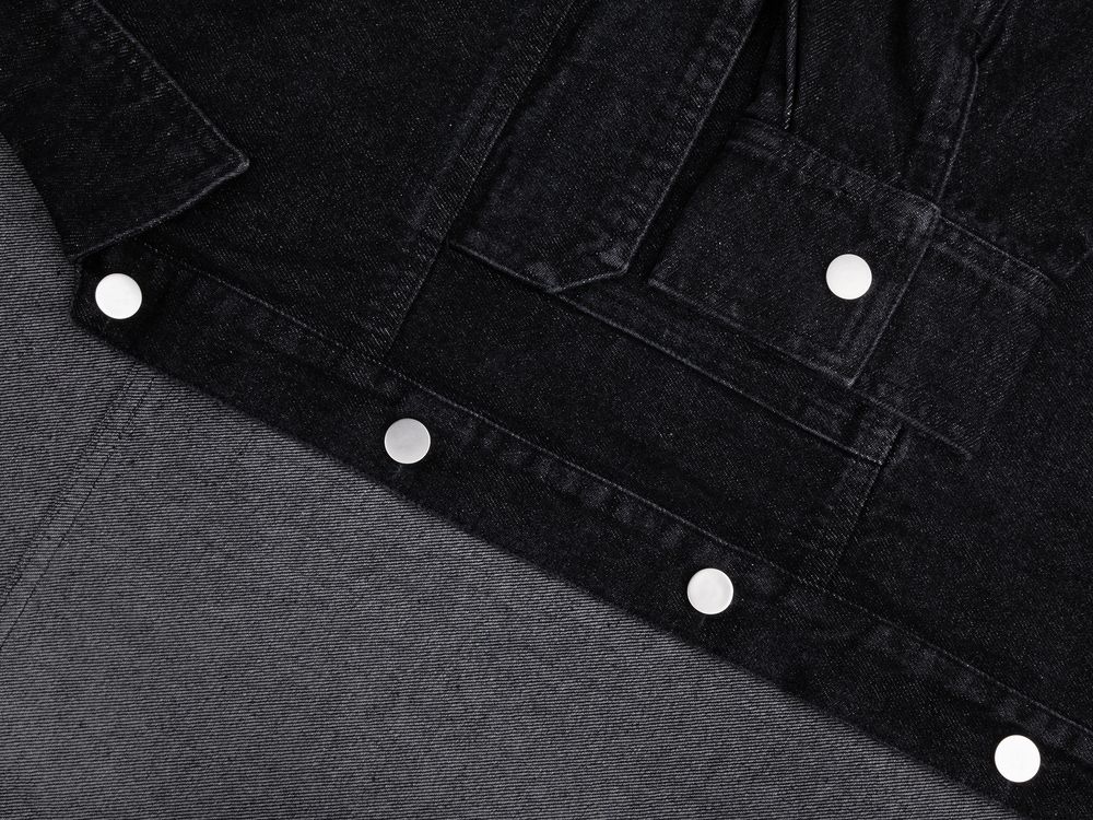 Куртка джинсовая O2, черная, размер XL/XXL
