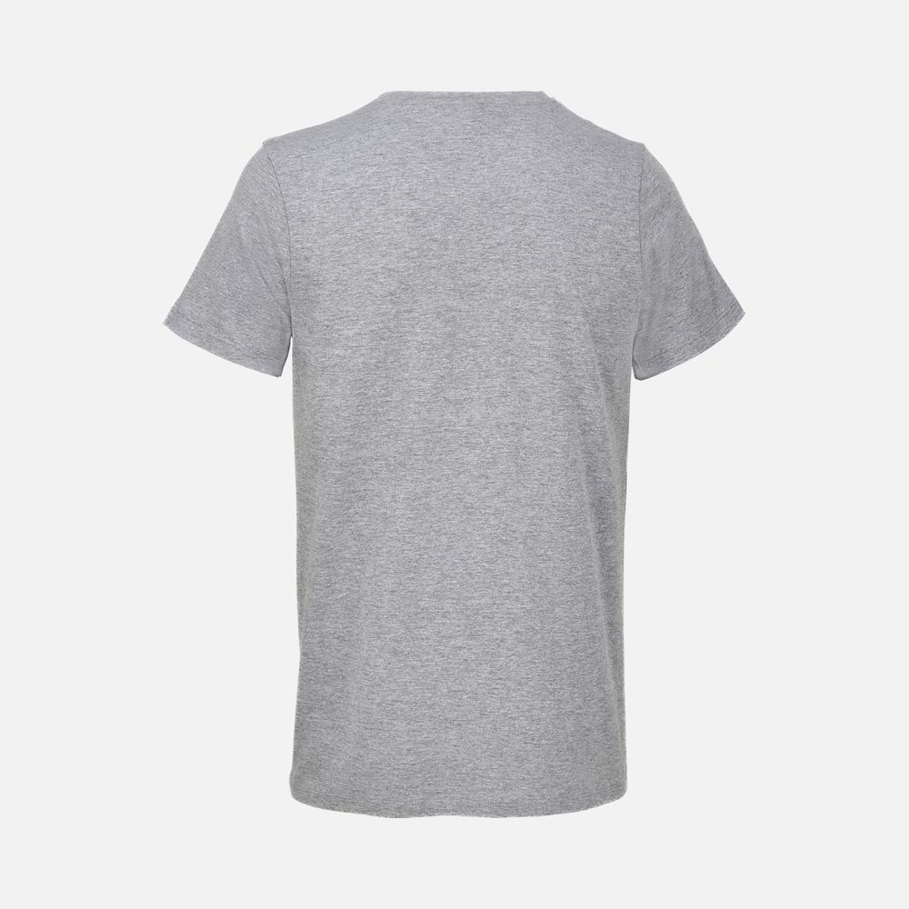 Футболка унисекс Regent с V-образным вырезом, серый меланж, размер 3XL