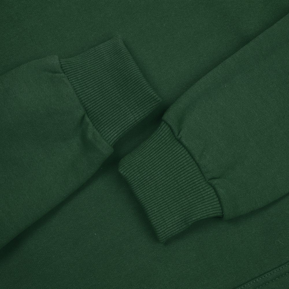 Толстовка с капюшоном Unit Kirenga Heavy темно-зеленая, размер XL