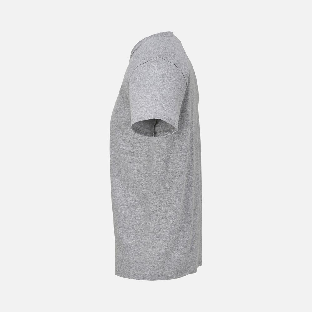 Футболка унисекс Regent с V-образным вырезом, серый меланж, размер 3XL