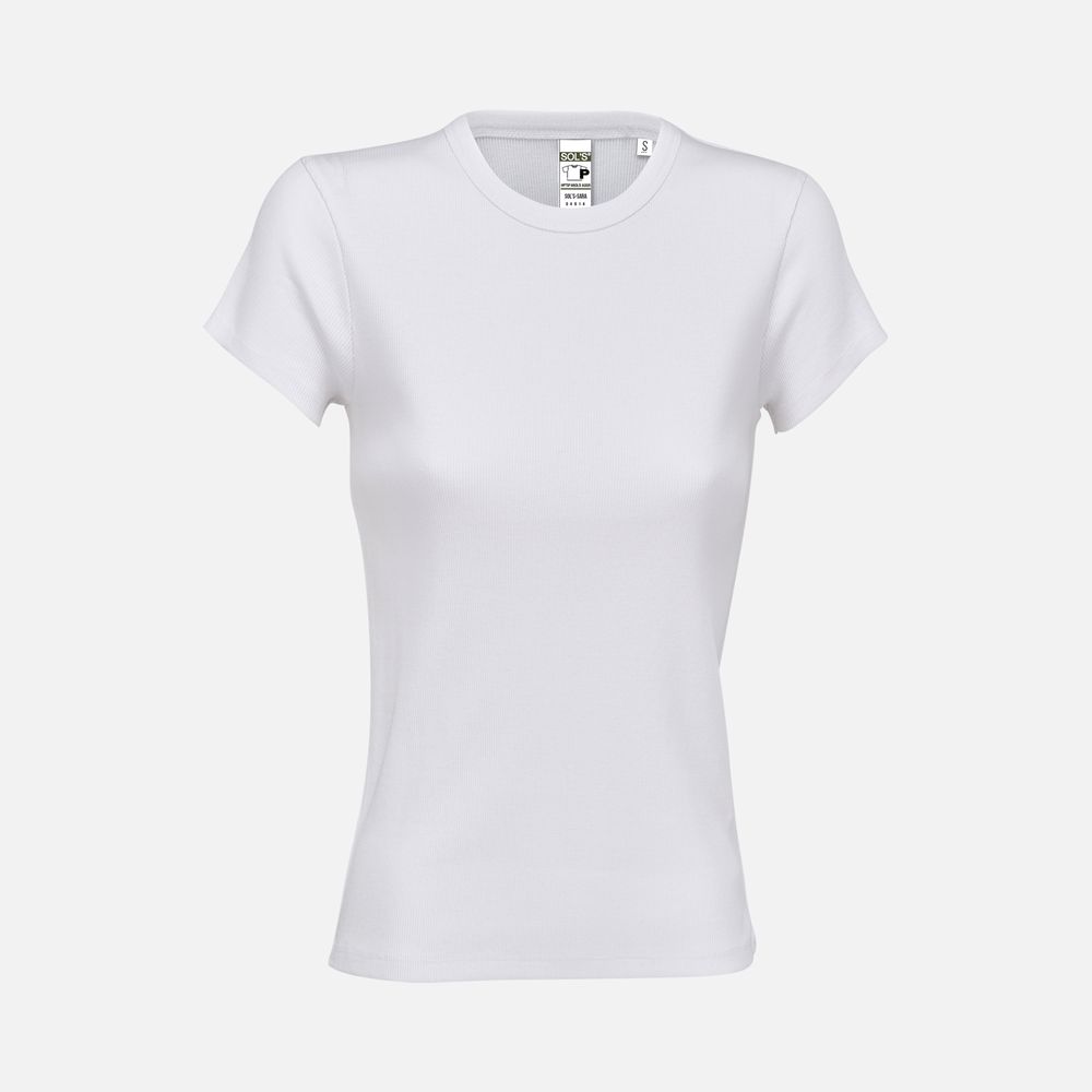 Футболка женская Sara, белая, размер XS