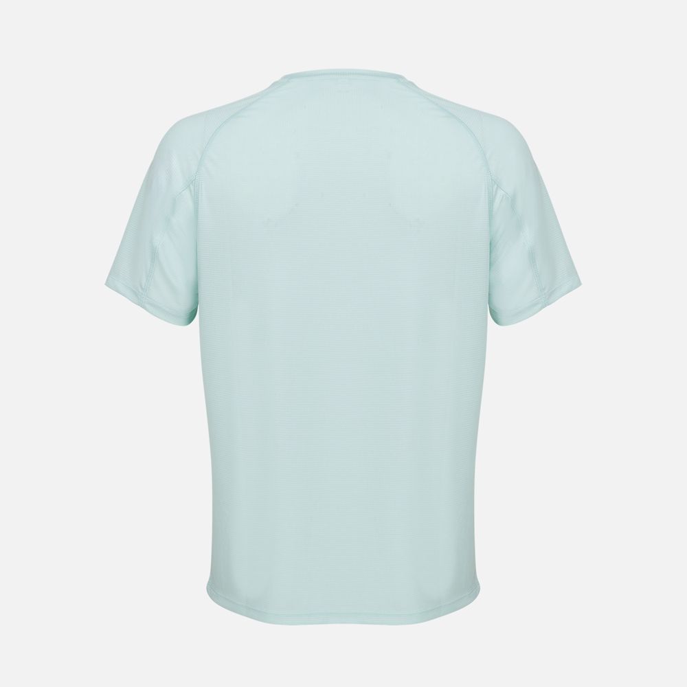 Футболка спортивная унисекс Vortex, зелено-голубая, размер S