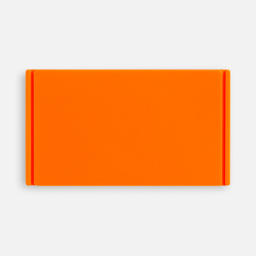 Лейбл из ПВХ Dzeta, M, оранжевый неон