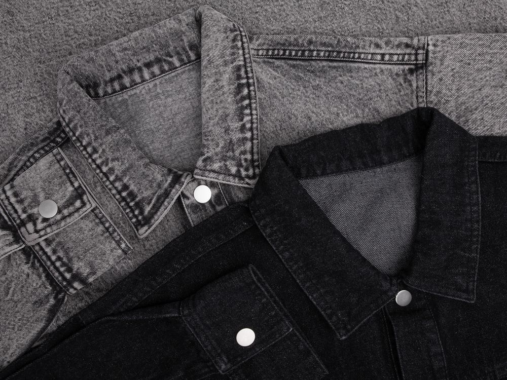 Куртка джинсовая O1, черная, размер M/L