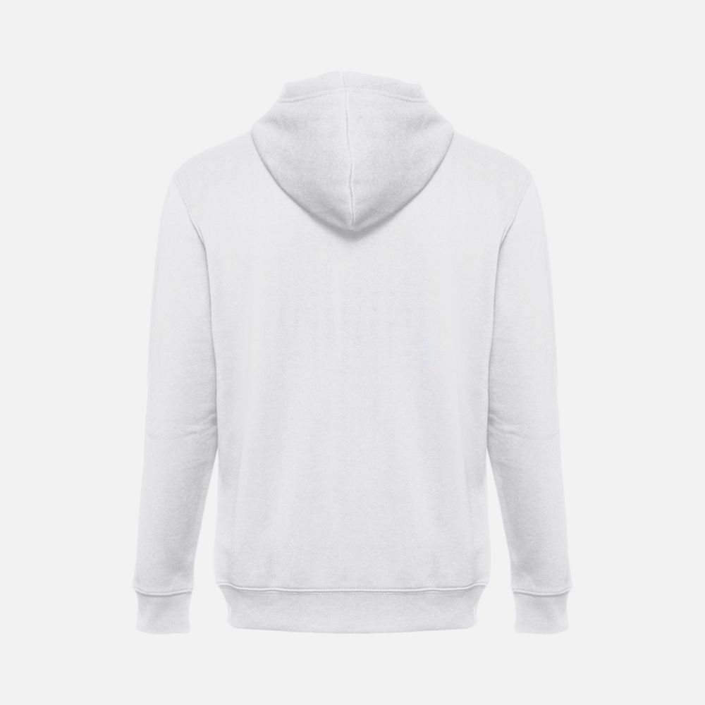 Толстовка мужская на молнии с капюшоном Amsterdam, белая, размер XL