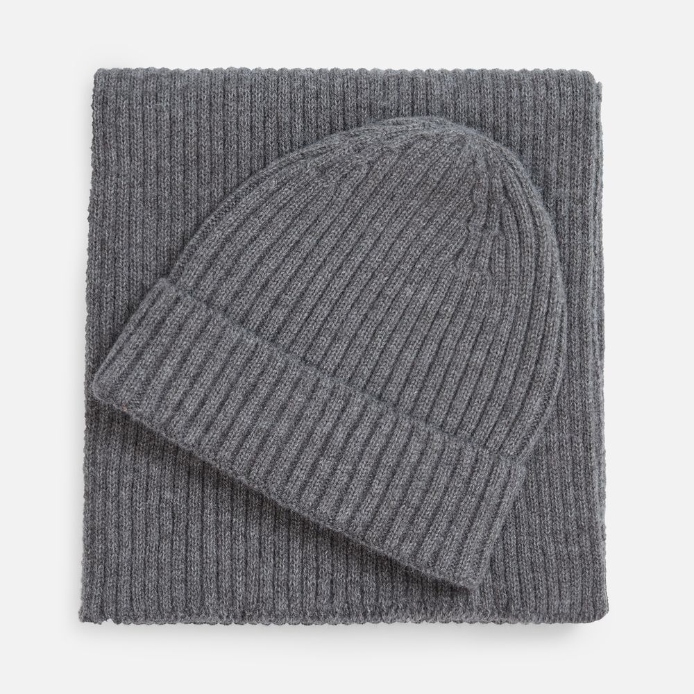 Шарф Laconi, темно-серый меланж