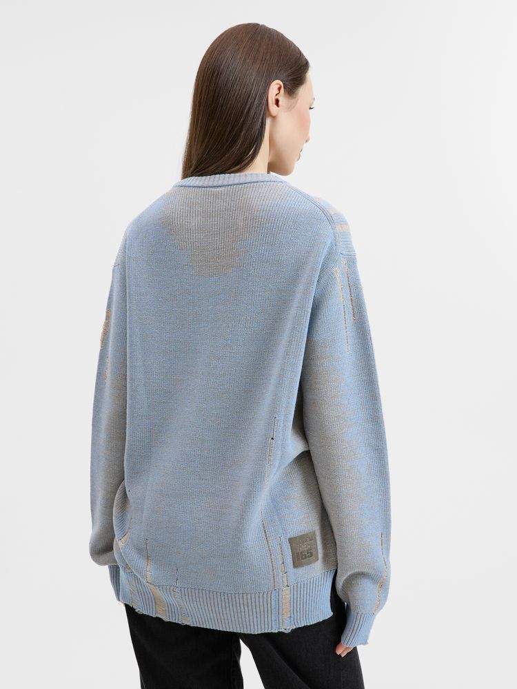 Джемпер Denim свободного силуэта на заказ, полушерсть, размер S
